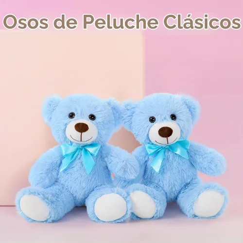 Vista 2 de MaoGoLan - Osos de peluche, paquete de 3 osos de peluche, regalo de cumpleaños o centro de mesa para niñas, 13.5 pulgadas