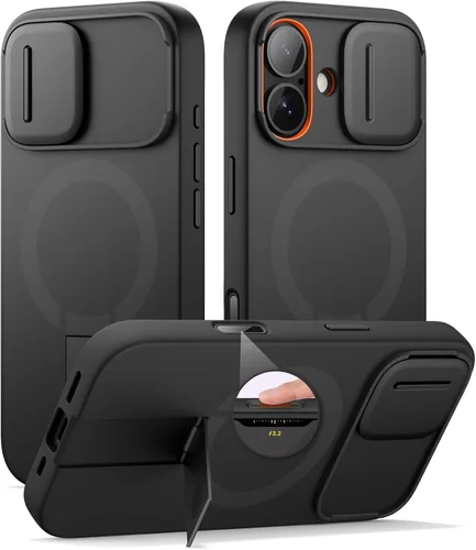 Vista 74 de SURITCH Funda para iPhone Air con cubierta de control de cámara, funda deslizante para cámara y soporte ajustable, compatible con MagSafe, a prueba