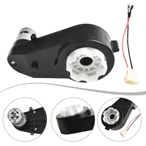 Vista 7 de Caja de cambios de motor de CC de alto par de 24 V, 550 y 20000 rpm, pieza de repuesto de transmisión de vehículo eléctrico con conectores de cable