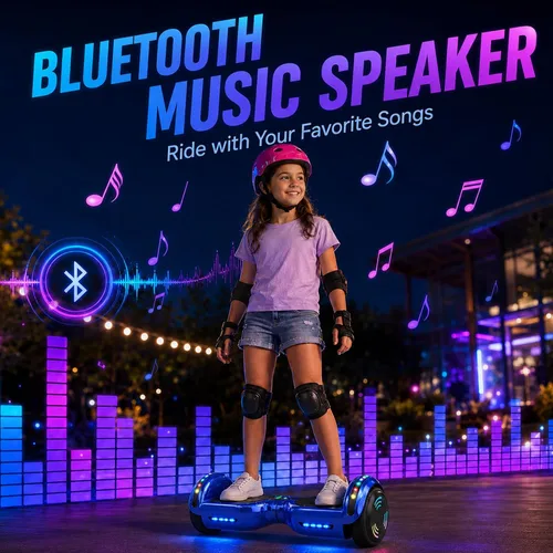 Vista 5 de HOVERSTAR Hoverboard para niños de 7 a 12 años y adolescentes, LED