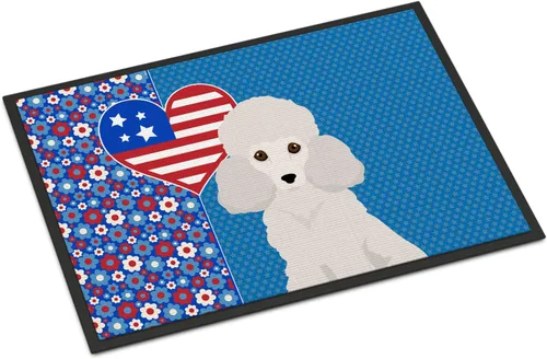 Vista 120 de Caroline's Treasures WDK5119JMAT Airedale Terrier USA - Tapete para interiores o exteriores, 24 x 36 pulgadas, tapete para puerta delantera