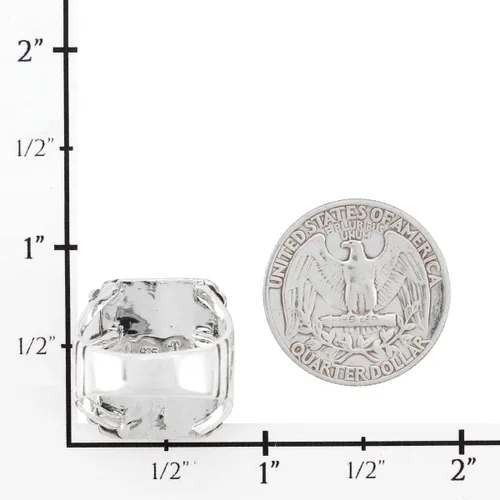 Vista 3 de Anillo turquesa de plata de ley 925 con piedras preciosas auténticas tamaño 6 a 11