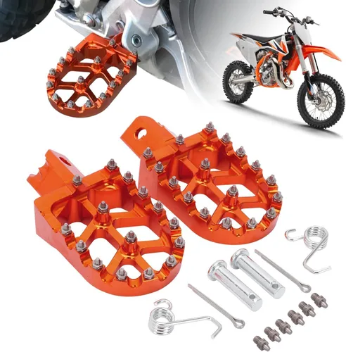 Vista 8 de AnXin Reposapiés de Motocicleta Universal CNC para CRF XR CR 50-125cc CT200U Mini Bike SSR Apollo RFZ TaoTao Lifan Kayo Coolster Pit Bike - Negro