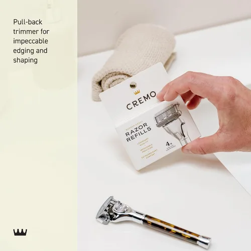 Vista 4 de Cremo Recambios de maquinilla de afeitar para hombres, asombrosamente superiores para hombres, compatibles con maquinillas de afeitar Cremo Razors