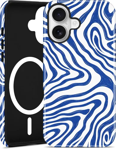 Vista 78 de Jusy Funda magnética Zebra para iPhone XR, color negro