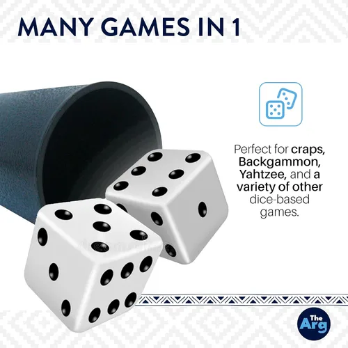 Vista 3 de Juegos de mesa - Generala Real Juego de dados - Juegos para amigos y familiares Regalos de cumpleaños para mujeres - Regalos para hombres