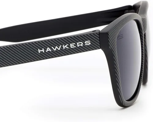 Vista 3 de Hawkers One - Gafas de sol para mujer y hombre - Gafas de sol de moda - 100% protección UV400, Gris Carbono Oscuro