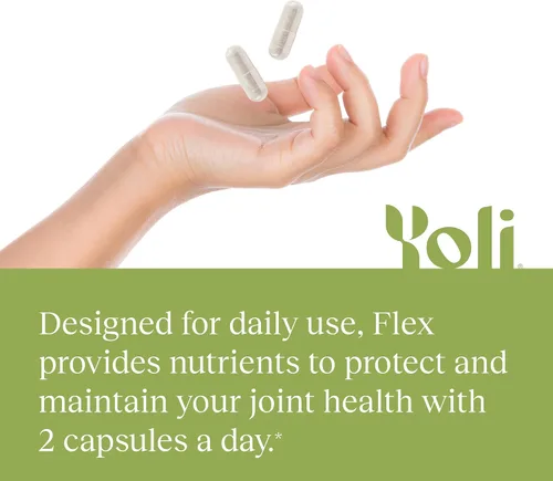 Vista 7 de Yoli Flex Joint Support, glucosamina, condroitina y vitamina K2, 60 unidades Supports joint flexibility and comfort with glucosamine, chondroitin
