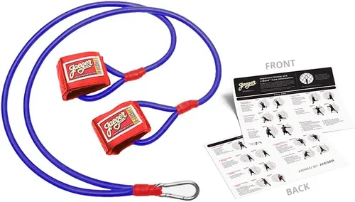 Vista 4 de Jaeger J-Bands Bandas de resistencia para lanzadores. Entrenador de lanzamiento de béisbol y softbol y entrenador de brazos. Bandas de lanzamiento