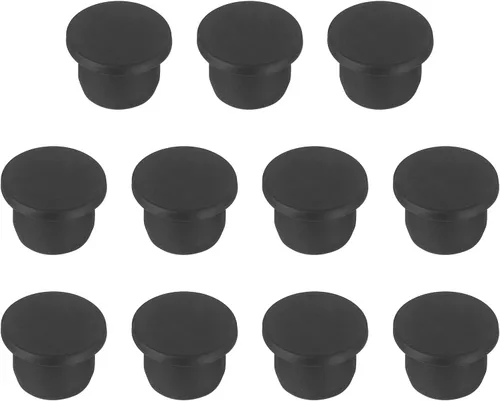Vista 50 de MECCANIXITY - Tapones de silicona en forma de T (26mm, 1 pulgada de diámetro), color negro