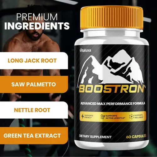 Vista 4 de Suplemento Boostron para hombres, cápsulas Boostrom - Bostrom Pills mezcla de rendimiento de máxima resistencia premium todos los ingredientes