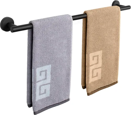 Vista 14 de NearMoon - Barra para toallas de baño, accesorios de baño de acero inoxidable, para toalla de ducha para baño, soporte de toalla montado en la pared