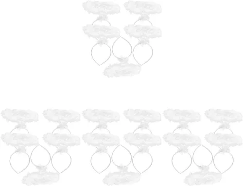 Vista 8 de Gatuida 20 diademas de ángel con halo de ángel, pieza de pelo con halo de ángel, accesorios de disfraz de cosplay para niñas, recuerdos de fiesta