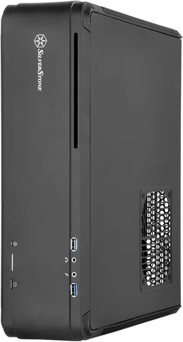 Vista 3 de SilverStone Technology Fortress Z Aluminio Unibody Mini-ITX/DTX - Carcasa para computadora SFX con elevador PCI-E y ventiladores personalizados