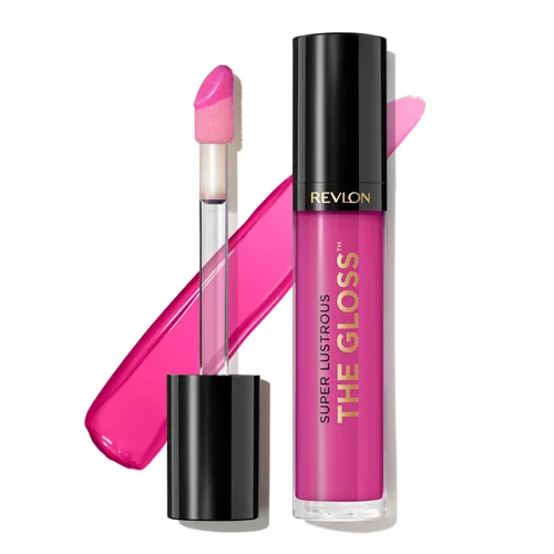 Vista 22 de Revlon - Brillo de labios, Super Lustrous The Gloss, no es pegajoso, acabado de alto brillo 200 Crystal Clear