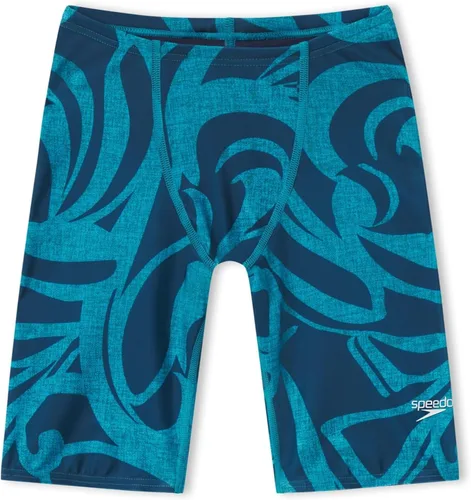 Vista 30 de Speedo Endurance+ - Traje de baño para hombre con colores del equipo empalmados chispa negro/azul