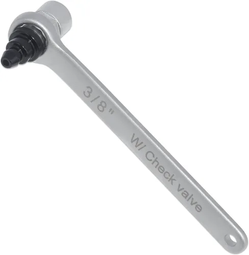 Vista 9 de FIRSTINFO F35086A - Mini purgadora de frenos de 0.315 in con válvula de retención y enchufe de 6 puntos para purga de frenos automotriz y motocicleta