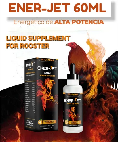 Vista 4 de Ener-Jet Impulsor de Energía para Gallo Natural Multivitamínico - Líquido 60 ml