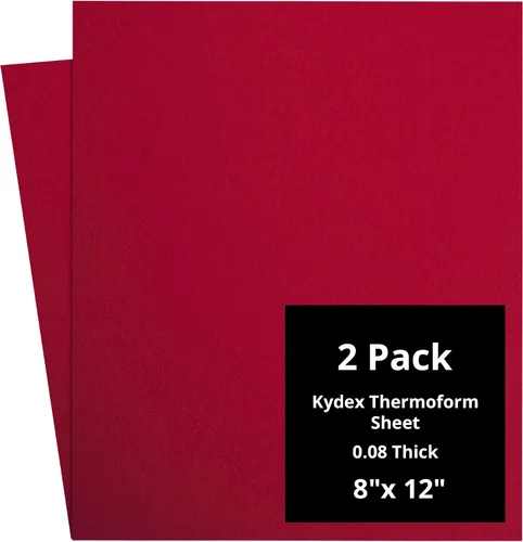 Vista 74 de Kydex Sheets - Solid Color DIY Kit for Crafting Holsters, Sheaths, and Mag Pouches - (8x8, 8x12, 12x12), Premium Thermoform Sheets - Thick, Durable