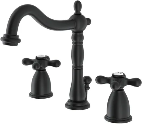 Vista 9 de Kingston Brass KB197 llave de baño amplia Heritage, KB1972AX Latón pulido