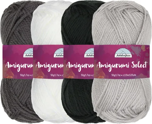 Vista 23 de JubileeYarn Amigurumi Select - Hilo de acrílico para bebé - Surtido de inspiración 83-4 madejas