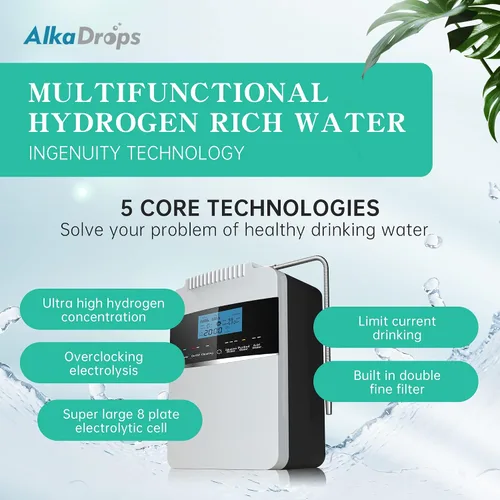 Vista 9 de Máquina purificadora de agua ionizador de agua ORP+500 a -800 PH 2.5-11.2 Ácido alcalino Agua El mejor sistema de filtración de agua alcalina