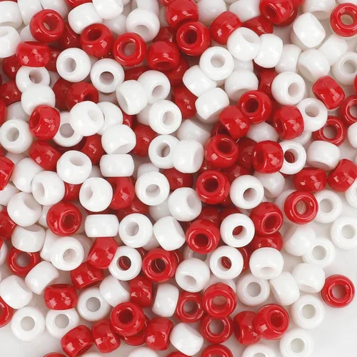 Vista 8 de Cuentas de poni, 4000 unidades, cuentas para pulseras, cuentas para el cabello, cuentas para hacer joyas, cuentas de plástico para manualidades