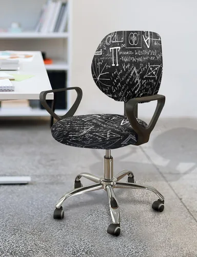Vista 5 de WIRESTER Funda de asiento para silla de oficina para computadora, suave, elástica, universal, para silla giratoria, extraíble, lavable, funda