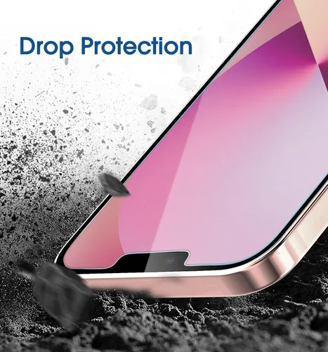 Vista 3 de amFilm Protector de pantalla de vidrio compatible con iPhone 13 Mini de 5.4 pulgadas, 2021, con bandeja de fácil instalación, compatible con fundas
