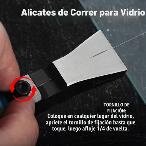 Vista 4 de SPEEDWOX Juego de 2 alicates para correr de vidrio y romper alicates Grozer, 2 piezas con 2 pares de puntas de goma, alicates profesionales