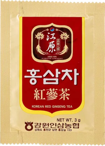 Vista 2 de [Gangwoninsam] Té de ginseng rojo coreano (0.11 oz x 100 paquetes) – Ginseng rojo coreano de 6 años, comida saludable coreana, empaquetado