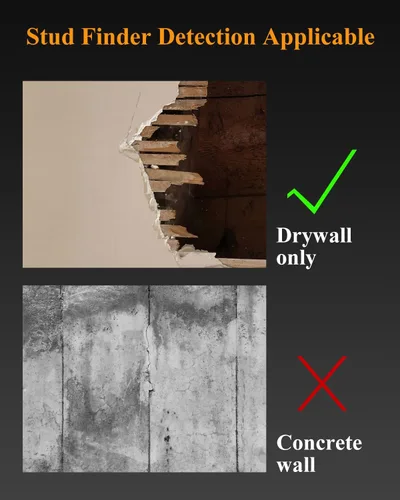 Vista 8 de Escáner de pared 6 en 1, herramienta de escáner de pared mejorada para detectar paneles de yeso, cables de CA de metal de madera con sensor
