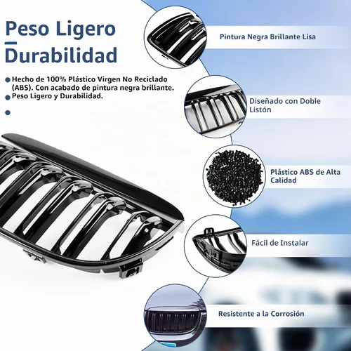 Vista 5 de Parrilla delantera E90 para BMW 2005-2008 Serie 3 E90 328i 335i