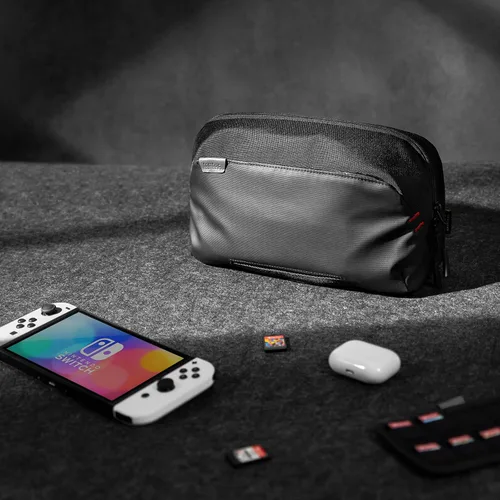 Vista 6 de tomtoc Sling Shoulder Travel Bag for Nintendo SwitchSwitch OLED Removable W-shaped Structure Protective Carrying Pouch with 20 Game Cartridges Fit