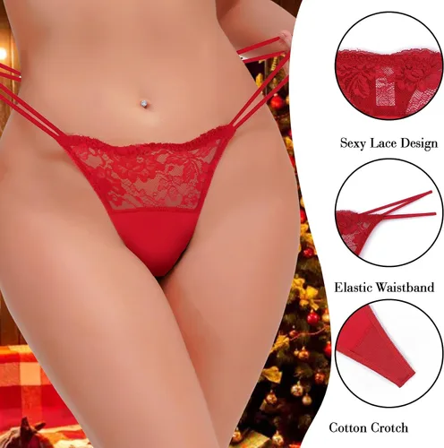 Vista 2 de Tangas sexy para mujer, ropa interior, tangas en T, espalda baja, hipster