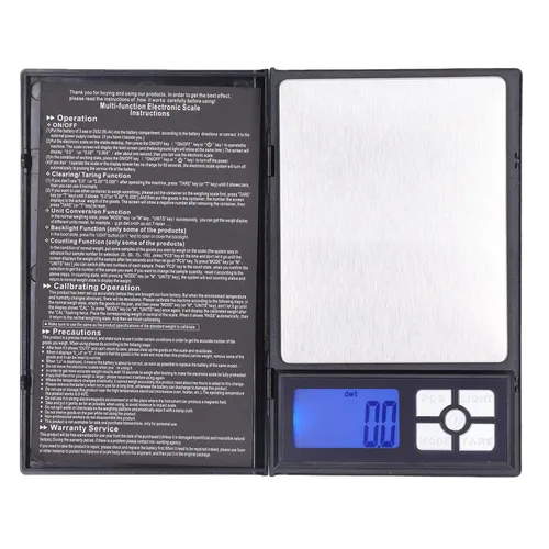 Vista 4 de Báscula digital de bolsillo de 70.55 oz/0.00 oz de alta precisión, micro mini báscula de alimentos, báscula de joyería, portátil, gramo y oz