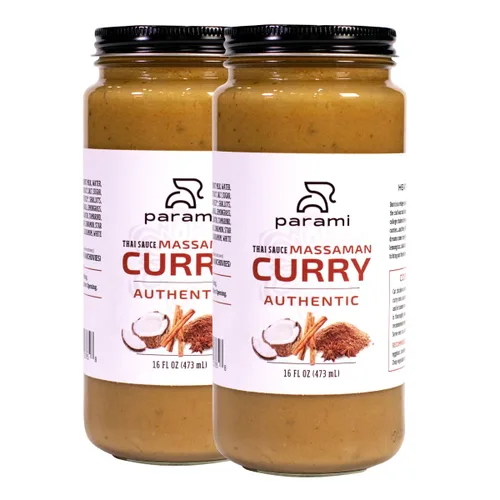 Vista 9 de Parami Salsa de curry tailandés tamaño 16 onzas (sin gluten, sin lácteos, sin nueces) (paquete de 1, verde)