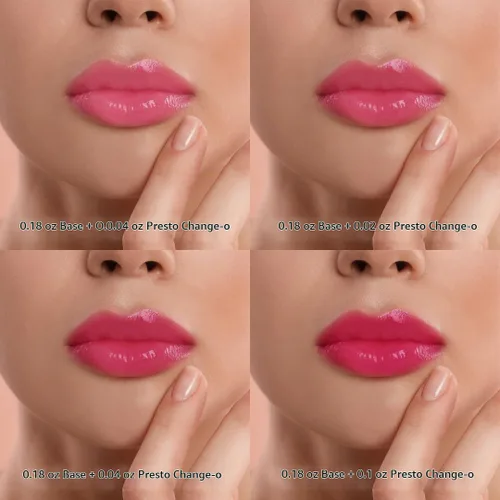 Vista 5 de TKB - Líquido labial Presto Change-o Magic Color Aditivo de color, color de labios único, transformación de labios, vegano, sin gluten ni crueldad