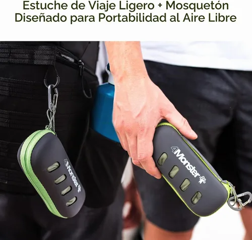 Vista 3 de 4Monster Toalla de camping súper absorbente, toalla de microfibra de secado rápido, ultra compacta y suave, toalla de viaje ligera para mochileros
