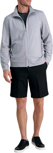 Vista 5 de Haggar Men's Long Sleeve Performance Zip Up Shirt (Full and 14 Zip)