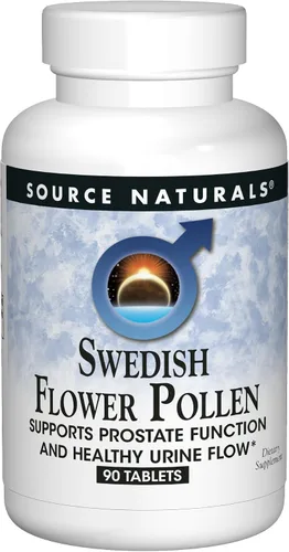Vista 4 de Source Naturals Polen de Flores Sueco Apoya la Función de la Próstata y el Flujo Saludable de Orina* - 90 Tabletas Apoya la función de la próstata