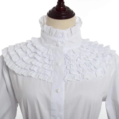 Vista 4 de BPURB Vestido victoriano de la Guerra Civil para mujer, corsé de teatro, vestido de baile (blusa, falda y enagua)