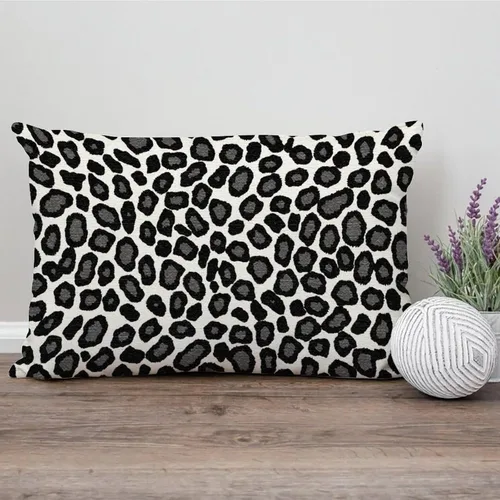 Vista 6 de ArogGeld Funda de cojín con estampado de guepardo negro, estampado de leopardo, animal, decoración de granja, funda de almohada para oficina, coche