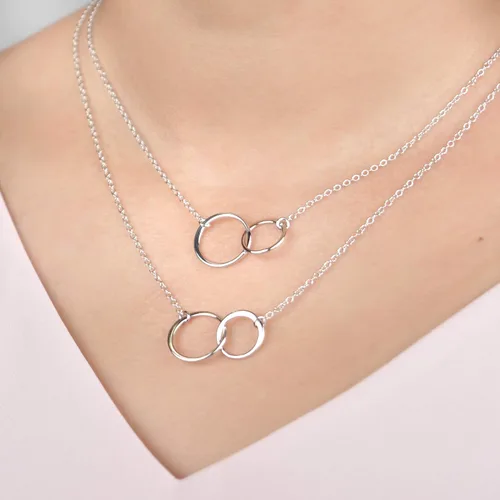 Vista 3 de Dear Ava Collar de regalo para mujeres y niñas, colgante de joyería moderna ajustable, idea de regalo de amor para ella con tarjeta sincera, regalos