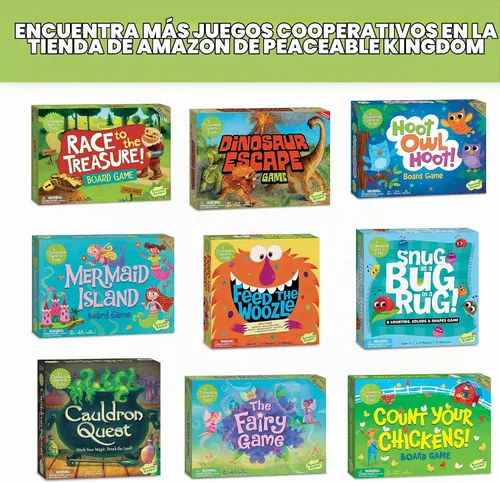Vista 9 de ¡Corre hacia el tesoro! de Peaceable Kingdom Juego infantil "Vence al ogro".