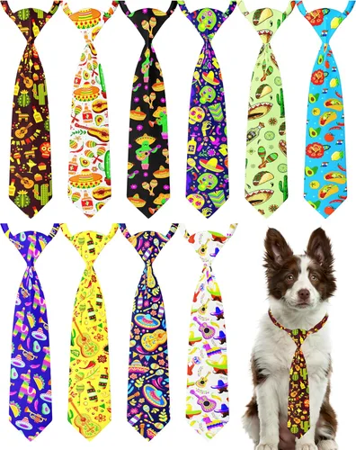 Vista 83 de PET SHOW Paquete de 10 corbatas para perros de feliz cumpleaños, XS
