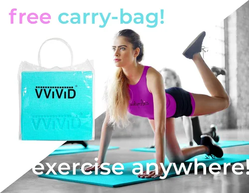 Vista 5 de VViViD Esterilla plegable de viaje para yoga y ejercicio, con bolsa de transporte a prueba de agua