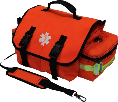 Vista 7 de Kemp USA EMT First Responder Trauma Bag Azul Marino Primeros Auxilios Supervivencia Equipo Médico Organizador de Equipo de Alta Visibilidad