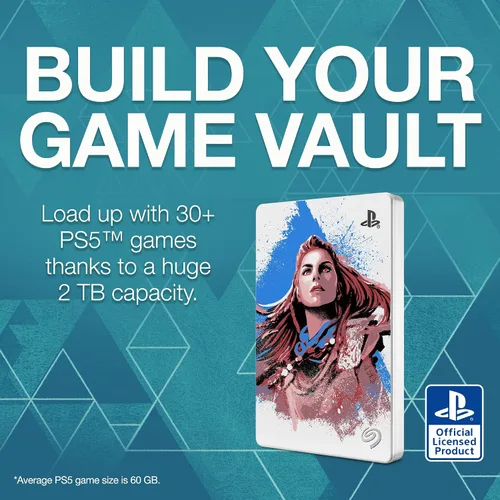Vista 5 de Seagate Horizon Forbidden West - Unidad de juego de edición limitada para consolas Playstation, 2 TB, disco duro externo - USB 3.2 Gen1
