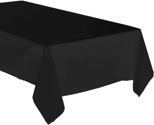 Vista 10 de Paquete de 4: manteles desechables de plástico / manteles de mesa, 54 x 108 pulgadas, rectangular, impermeable y desechable, ideal para fiestas